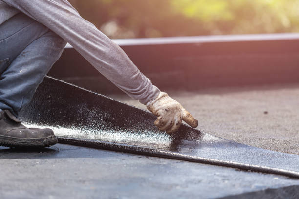 Professional Basement Waterproofing technician working in Donaldson, IN